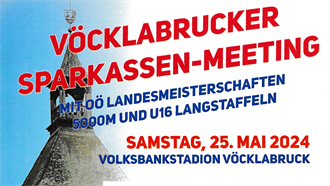Foto für Vöcklabrucker Sparkassen-Meeting mit OÖ Landesmeisterschaften 5000m und U16 Langstaffeln