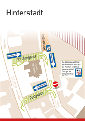 Verkehrsänderung Hinterstadt Detailansicht (p. Juli 2023)